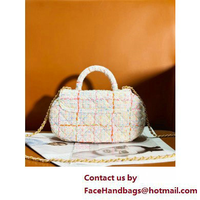 Chanel Tweed  &  Gold-Tone Metal Bag with Top Handle AS4569 Multicolor 2025